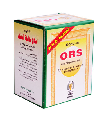 دواء او ار اس محلول معالجة الجفاف 20 كيس