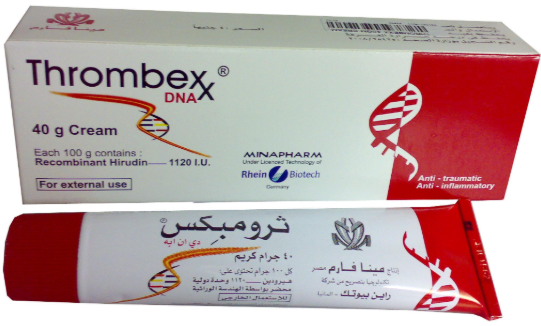 دواء ثرومبكس دي ان ايه 1120وحدة/100جم كريم 40 جم